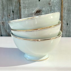 Cafe au lait skl (bol) m/guldkant