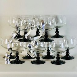 Dessertglas - champagneskle p sort fod