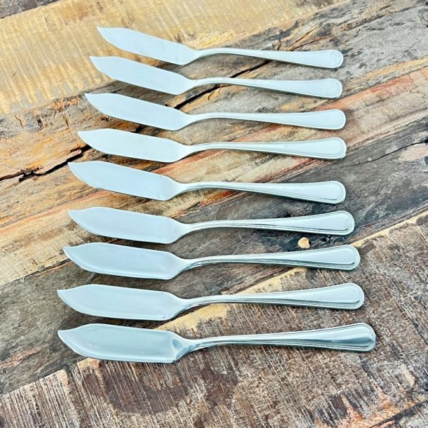 Fiskeknive (9 stk samlet) - franske 
