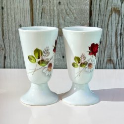 Mazagran - fransk kaffekop m/rose og margurit