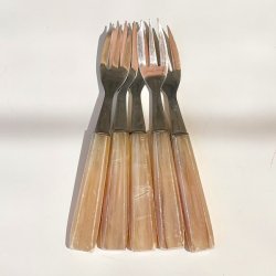 Plgsgafler - m/beige skaft (st a' 5 stk)