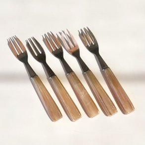 Plgsgafler - m/beige skaft (st a' 5 stk)