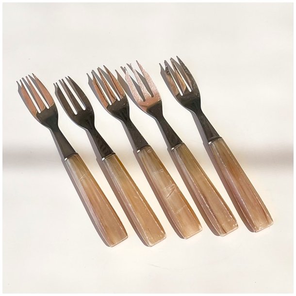 Plgsgafler - m/beige skaft (st a' 5 stk)