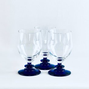 Franske glas p bl fod (st a' 3 glas) 