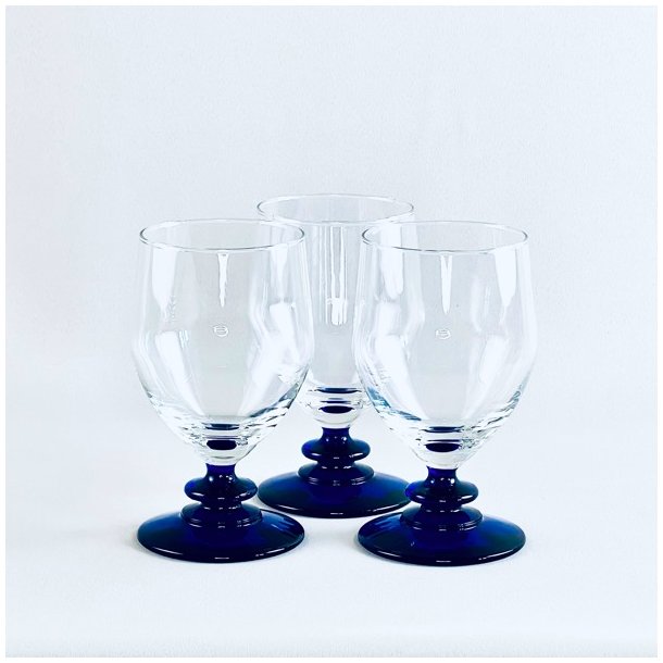Franske glas p bl fod (st a' 3 glas) 