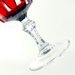 Franske vinglas, rubinr�d krystal H13 