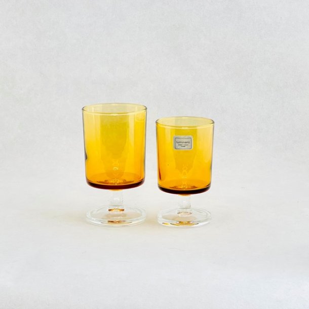 Franske vinglas, Luminarc gul - flere strrelser