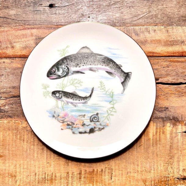 Fisketallerken - retro 