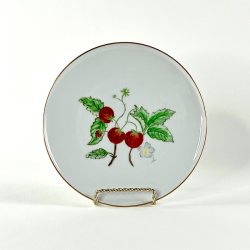 Frokosttallerken (6 stk samlet) - hndmalet med frugtmotiver 