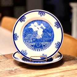 Tallerkener med blt motiv (6 stk)