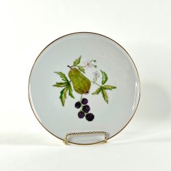 Frokosttallerken (6 stk samlet) - hndmalet med frugtmotiver 