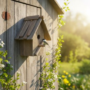 Fuglehus med l�ge - stor