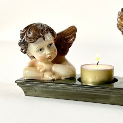 Fyrfadsstage med engle