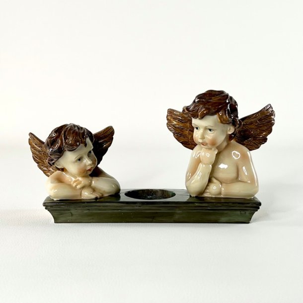 Fyrfadsstage med engle