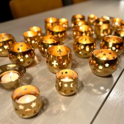 Messingstager til fyrfadslys - assorterede