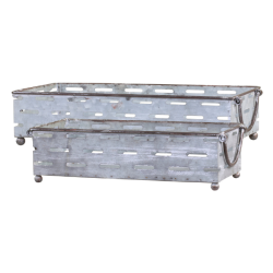 Gl. franske zinkbakker (st a' 2 stk) 