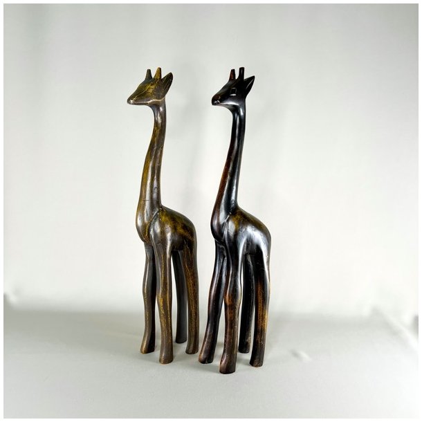 Giraf figur i tr - flere strrelser