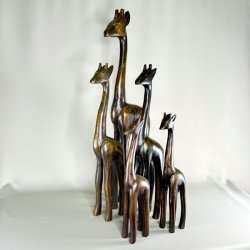 Giraf figur i tr - flere strrelser