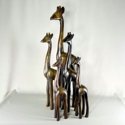 Giraf figur i tr - flere strrelser