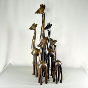 Giraf figur i tr - flere strrelser