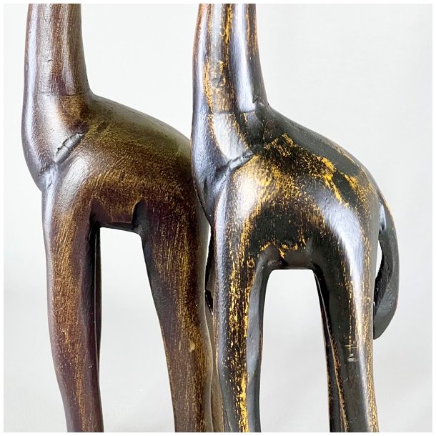 Giraf figur i tr - flere strrelser