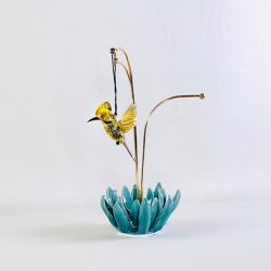 Glasfigur - kolibri til ophng