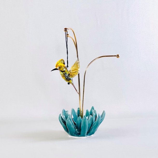 Glasfigur - kolibri til ophng