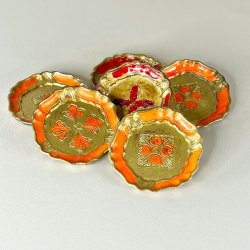 Glasbrik - dekoreret tr