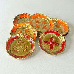 Glasbrik - dekoreret tr