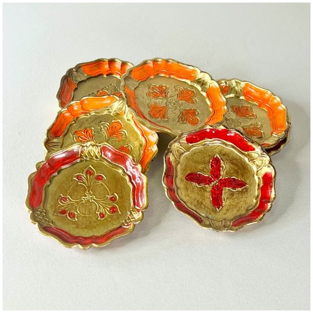 Glasbrik - dekoreret tr