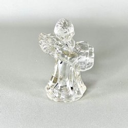 Lysestage - engel i glas