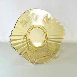 Glasfad - vintage, gyldent