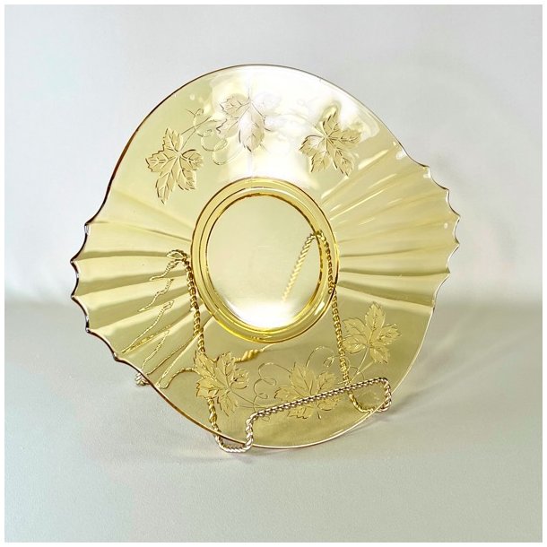 Glasfad - vintage, gyldent