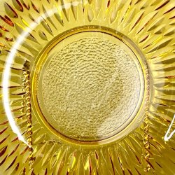 Glasfad - fransk vintage, gyldent