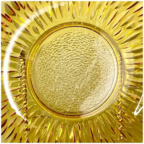 Glasfad - fransk vintage, gyldent