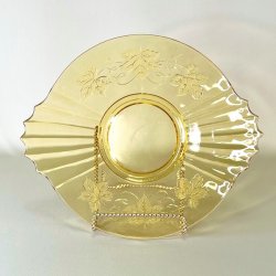 Glasfad - vintage, gyldent