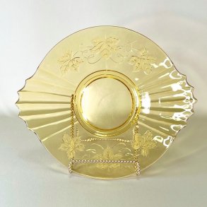 Glasfad - vintage, gyldent