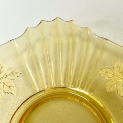 Glasfad - vintage, gyldent