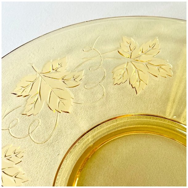 Glasfad - vintage, gyldent