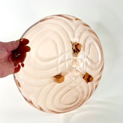 Glasfad - lyser�d m/blondekant og p� f�dder