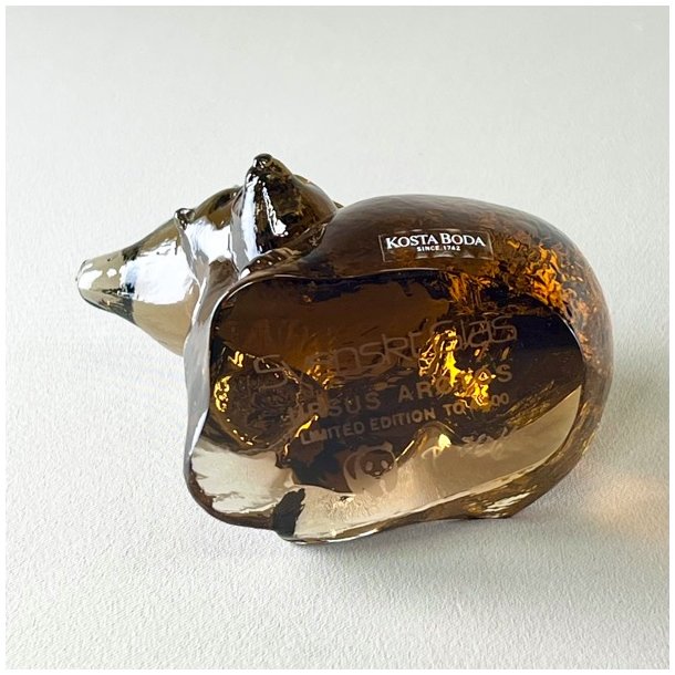 Glasfigur - Kosta Boda for WWF, bjrn