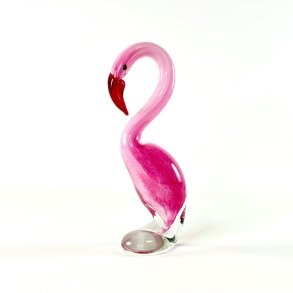 Glasfigur - flamingo H24,5 