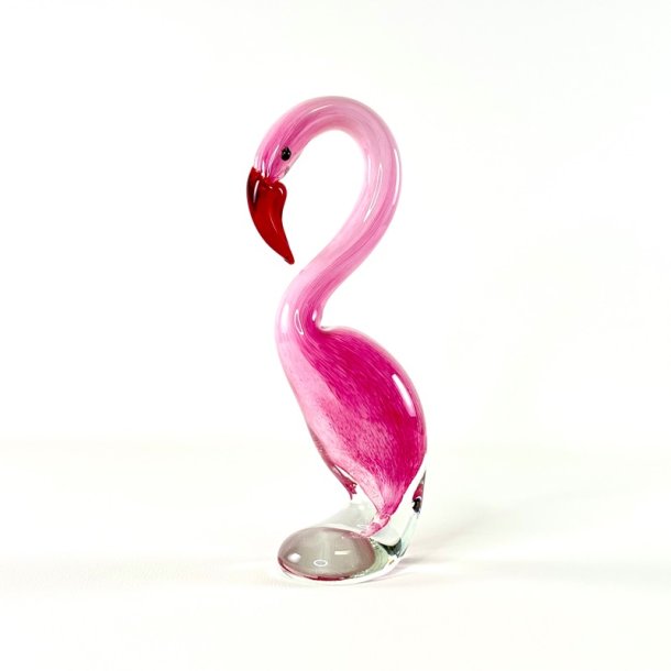 Glasfigur - flamingo H24,5 