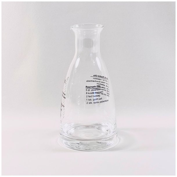 Glasflaske til dressing - med opskrift