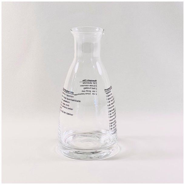 Glasflaske til dressing - med opskrift