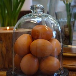 Glasklokke p sort bund