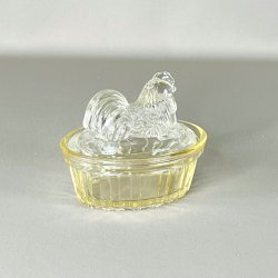 Hnekrukke i glas, gul/klar