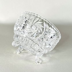 Bonbonniere - krystal med spir, XL