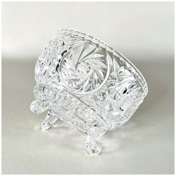 Bonbonniere - krystal med spir, XL