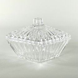 Bonbonniere - firkantet med riller